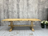 249.5cm Solid Oak Farmhouse Refectory Dining Table