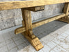 249.5cm Solid Oak Farmhouse Refectory Dining Table