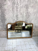 109.5cm Wide French Landscape Gold Leaf Over Mantel Mirror