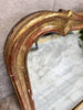 109.5cm Wide French Landscape Gold Leaf Over Mantel Mirror