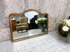 109.5cm Wide French Landscape Gold Leaf Over Mantel Mirror