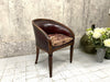 1930's Carved Leather Low Back Office Chair