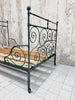 Forest Green French Wrought Iron Double Day Bed