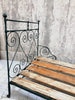 Forest Green French Wrought Iron Double Day Bed