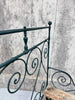 Forest Green French Wrought Iron Double Day Bed