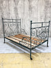 Forest Green French Wrought Iron Double Day Bed