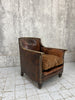 Antique Individual Leather Armchair