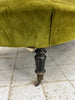 Napoleon III Moss Green Velvet Chaise Longue
