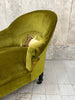 Napoleon III Moss Green Velvet Chaise Longue