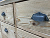 Pine Apothecary Drawers Sideboard with Rectangular Drawers
