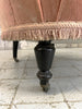 Napoleon III Pale Pink Velvet Armchair to reupholster