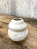 White 'Waves and Beach' Vase Sculpture by Rosa