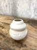 White 'Waves and Beach' Vase Sculpture by Rosa
