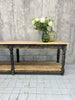 280.5cm Black Rustic Drapers Table / Kitchen Island / Sideboard