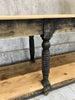 280.5cm Black Rustic Drapers Table / Kitchen Island / Sideboard