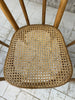 Set of Four Thonet Wooden Bistro Chairs with Cane Seat Pads
