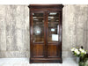 Mahogany Vitrine Double Door Glazed Display Cabinet