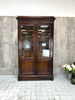 Mahogany Vitrine Double Door Glazed Display Cabinet
