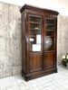 Mahogany Vitrine Double Door Glazed Display Cabinet
