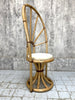 Individual Mid Century Bamboo Throne Chair