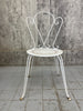 Set of 2 Carvers and 2 Chairs White Metal Garden Furniture