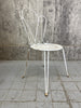 Set of 2 Carvers and 2 Chairs White Metal Garden Furniture