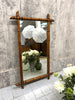 127cm High Mid Century Bamboo Framed Mirror