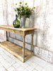 170cm Solid Oak Drapers Work Bench Style Console Table