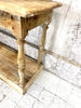 170cm Solid Oak Drapers Work Bench Style Console Table