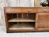200cm 1950's Shop Counter Sideboard Kitchen Island with Sliding Doors