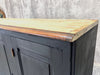 Black 1930's Shop Counter Sliding Door Sideboard Cupboard