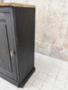 Black 1930's Shop Counter Sliding Door Sideboard Cupboard