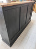 Black 1930's Shop Counter Sliding Door Sideboard Cupboard