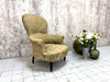 Napoleon III Jacquard Gold/Green Nursing Armchair