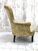 Napoleon III Jacquard Gold/Green Nursing Armchair