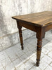 100cm Walnut Wood Turned Leg Bistro Table