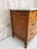 White Marble Topped Chest of Two over Two Drawers Wash Stand