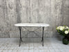 White Veined Marble Oval Kitchen Bistro Table