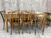 165cm Kitchen Dining Table or Desk with 3 Drawers and Tapered Legs