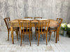 165cm Kitchen Dining Table or Desk with 3 Drawers and Tapered Legs