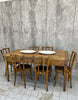 165cm Kitchen Dining Table or Desk with 3 Drawers and Tapered Legs