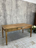165cm Kitchen Dining Table or Desk with 3 Drawers and Tapered Legs