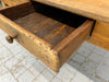 165cm Kitchen Dining Table or Desk with 3 Drawers and Tapered Legs