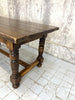 180cm Dark Stained Solid Oak Dining Kitchen Table Desk