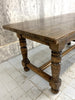 180cm Dark Stained Solid Oak Dining Kitchen Table Desk