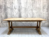 195.5cm Stripped Oak Farmhouse Refectory Dining Table