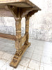 195.5cm Stripped Oak Farmhouse Refectory Dining Table