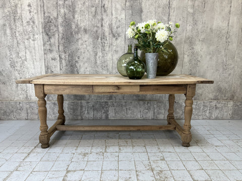 200cm Solid Wood Farmhouse Refectory Dining Table