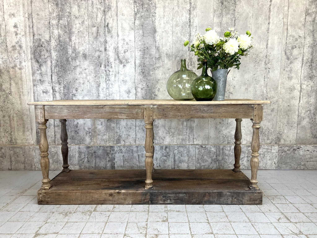 200cm Solid Oak Drapers Table Console