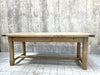 200cm Rustic Oak Farmhouse Refectory Dining Table